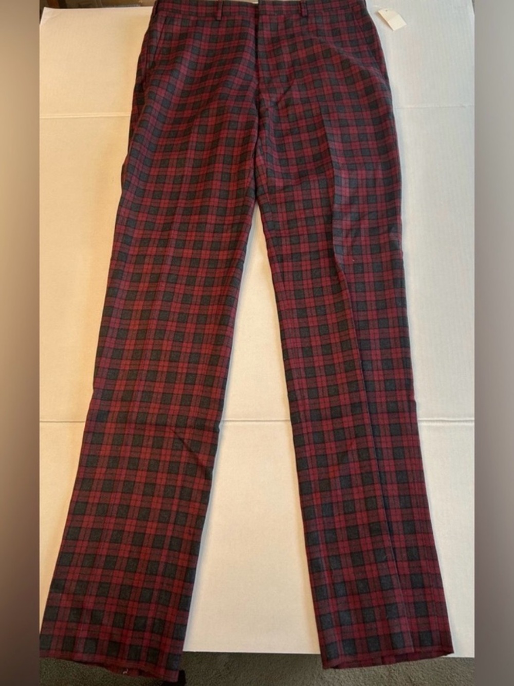 NWT Brooks Brothers Men’s Wool Pants Red Gray Can Be Hemmed (current 37”) Sz 36